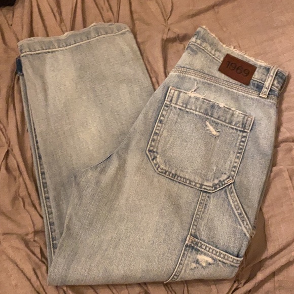 Nwot 1969 Premium High Rise Distressed Carpenter Jeans sz 6/28 - Picture 12 of 12